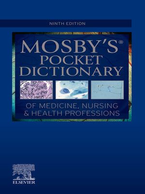 cover image of Mosby's Pocket Dictionary of Medicine, Nursing & Health Professions--E-Book
